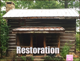 Historic Log Cabin Restoration  Franklin, Ohio
